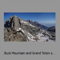 Buck Mountain and Grand Teton seen from Static Peak  summit (3445m)